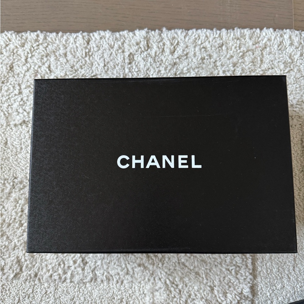 Chanel Shoebox Gift Box Empty Black 12” x 8” x 4”